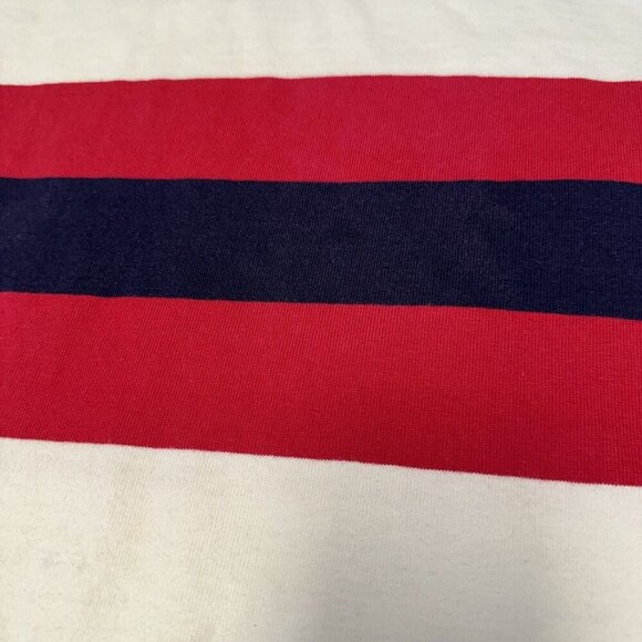 Gant Rugger Long Sleeve Rugby Shirt Mens Medium White Striped Collared VTG USA - Picture 4 of 14